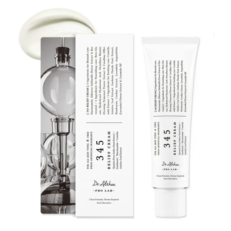 345 Relief Cream. Crema postacné reparadora y calmante Dr. Althea