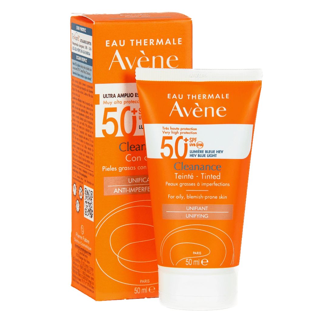 Cleanance Ultra Ligero SPF50+ protector solar antiimperfecciones para piel grasa con color. AVÈNE