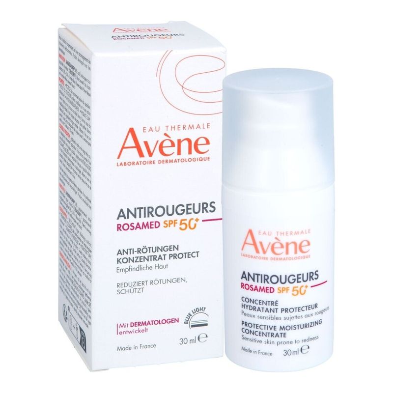 Hidratante Concentrado Para Reducir Rojeces y Rosácea Con SPF 50+. Antirougeurs Rosamed. AVÈNE