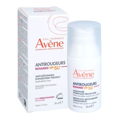 Hidratante Concentrado Para Reducir Rojeces y Rosácea Con SPF 50+. Antirougeurs Rosamed. AVÈNE