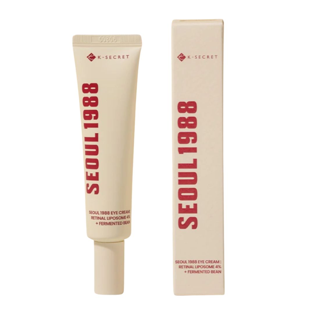 Crema Contorno de Ojos. Eye Cream Retinal Liposome 4% + Fermented Bean. K-SECRET SEOUL 1988.