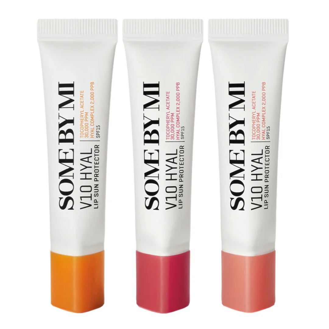 Protector Solar Labial SPF15 Con Color.  V10 Hyal Lip Sun Protector. SOMEBYMI