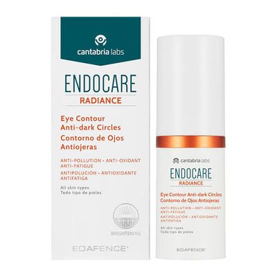 Contorno de ojos antiojeras y antiarrugas con niacinamida, vitamina C y cafeína. ENDOCARE Radiance.