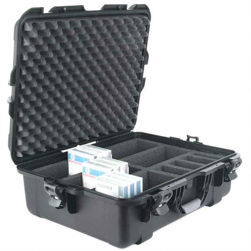 Turtle Case WTR LTO/DLT/3592, schwarz, wasserdicht, 50 LTO / 44 DLT Tapes mit Hülle Turtle Case WTR LTO/DLT/3592, schwarz, wasserdicht, 50 LTO / 44 DLT Tapes mit Hülle