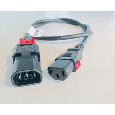 IEC 320 Cable C14 - C13- Black - 2,0 m
