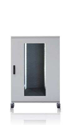 19-inch acoustic cabinet, soundproofed, dimensions (WxDxH): 1000x1000x1300, 25U 19-inch acoustic cabinet, soundproofed, dimensions (WxDxH): 1000x1000x1300, 25U