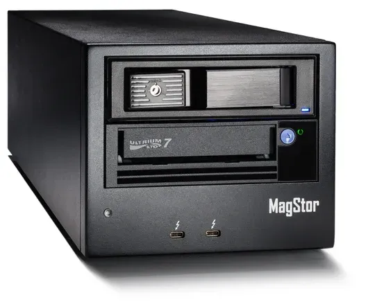 MagStor Thunderbolt 3 LTO7 HH Desktop Tape Drive LTO-7 TAA MagStor Thunderbolt 3 LTO7 HH Desktop Tape Drive LTO-7 TAA