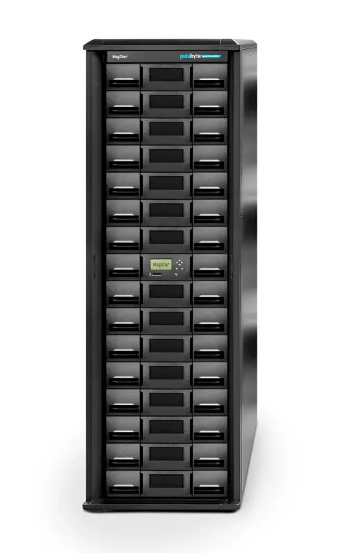 MagStor PetaByte Machine M3640 Tape Library, 0 Drives, Rack Included MagStor PetaByte Machine M3640 Tape Library, 0 Drives, Rack Included