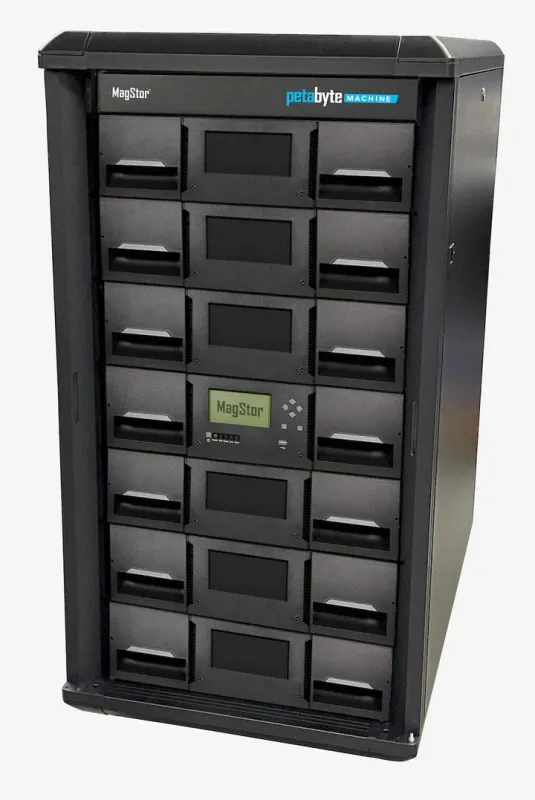 MagStor PetaByte Machine M3280 Tape Library, 0 Drives, Rack Included MagStor PetaByte Machine M3280 Tape Library, 0 Drives, Rack Included