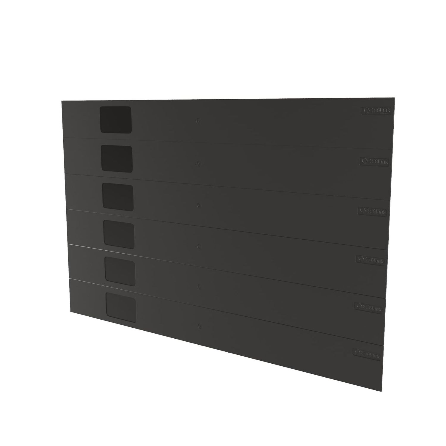EZIBLANK® 19" 6HE Blanking Panel  – 19 Zoll Blindplatten (10 Stück)