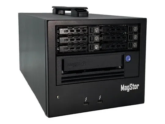 MagStor Thunderbolt 3 LTO9 RAID Desktop LRU Tape Drive LTO-9 TAA MagStor Thunderbolt 3 LTO9 RAID Desktop LRU Tape Drive LTO-9 TAA