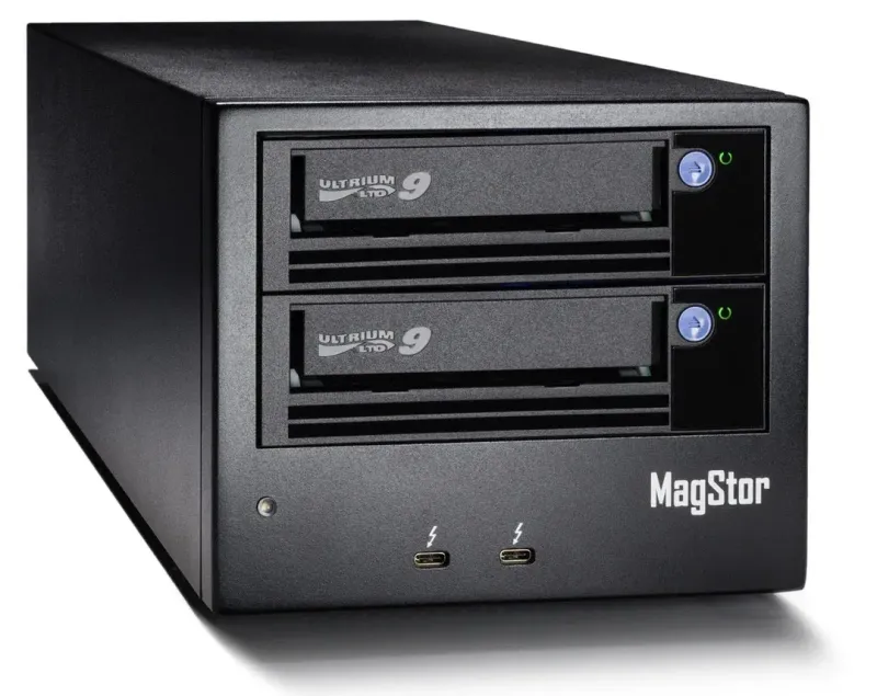 MagStor Thunderbolt 3 DUAL LTO9 Desktop Tape Drive LTO-9 TAA