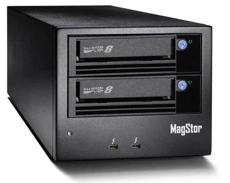 MagStor Thunderbolt 3 DUAL LTO8 Desktop Tape Drive LTO-8 TAA