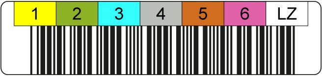 LTO-9 WORM Barcode Label - 20 Stück