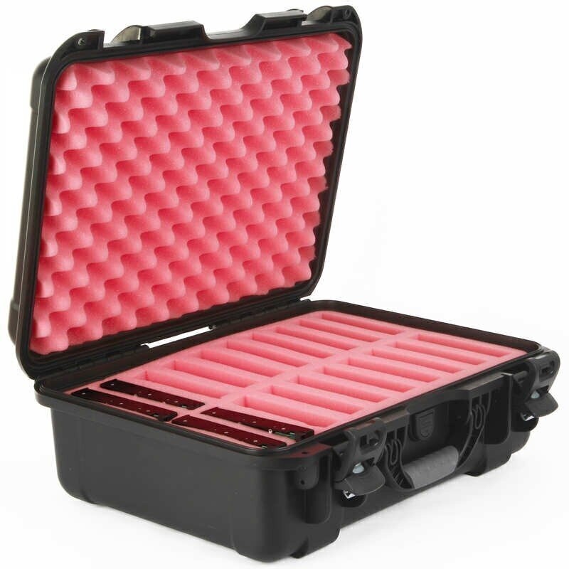 Turtle Case HD 3.5 Zoll, schwarz, wasserdicht, 20 HDDs