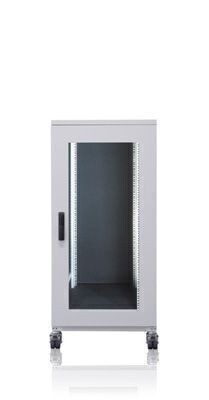19 Zoll Akustikschrank, schallisoliert, Maße (BxTxH): 600x600x1300, HE 25