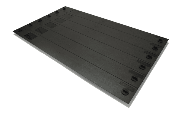 EZIBLANK® 19 EZIBLANK® 19" 6HE Universal Blanking Panel – 19 Zoll Blindplatten (10 Stück) - Befestigung: 2 Drehknöpfe