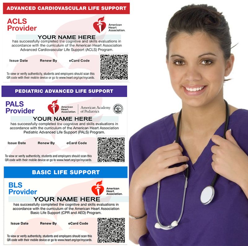 ACLS, PALS, BLS Renewal Session- (AHA)