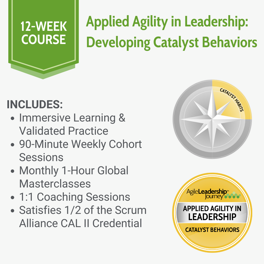Applied Agility in Leadership - Developing Catalyst Behaviors Registration