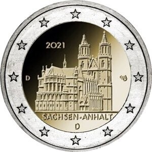 Deutschland 2 € 2021 Sachsen-Anhalt 1 Münze Deutschland 2 € 2021 Sachsen-Anhalt 1 Münze