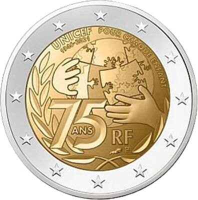 Frankreich 2 € 2021 UNICEF Coincard Frankreich 2 € 2021 UNICEF Coincard