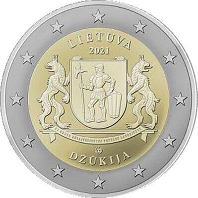 Litauen 2 € 2021 Region Dzukija