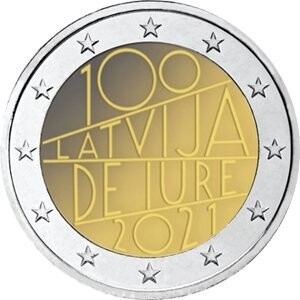 Lettland 2 € 2021 Anerkennung Lettlands