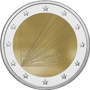 Portugal 2 € 2021 Ratspäsidentschaft Coincard