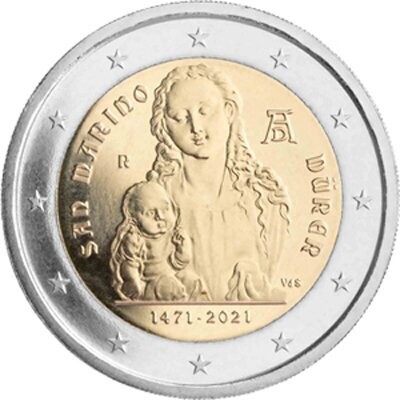 San Marino 2 € 2021 Albrecht Dürer