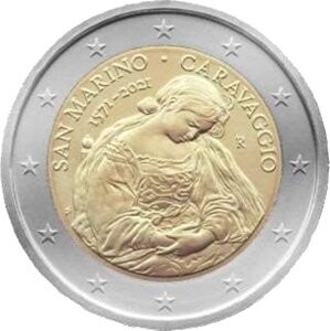 San Marino 2 € 2021 Caravaggio