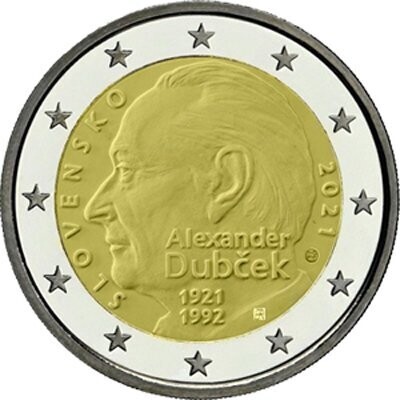 Slowakei 2 € 2021 Alexander Dubcek Coincard