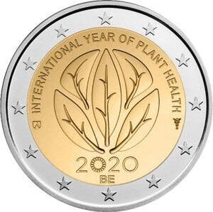 Belgien 2 € 2020 Pflanzengesundheit Coincard Frankreich