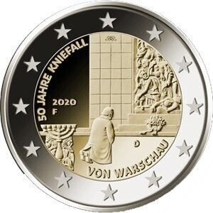 Deutschland 2 € 2020 Kniefall von Warschau, 1 Münze lose Deutschland 2 € 2020 Kniefall von Warschau, 1 Münze lose