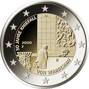 Deutschland 2 € 2020 Kniefall von Warschau, 1 Münze lose