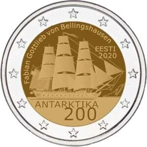Estland 2 € 2020 Antarktis Coincard