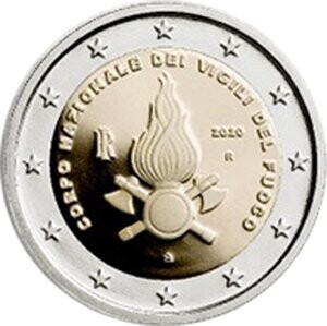 Italien 2 € 2020 Feuerwehr Coincard Italien 2 € 2020 Feuerwehr Coincard