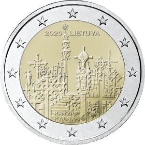 Litauen 2 € 2020 Berg der Kreuze Coincard
