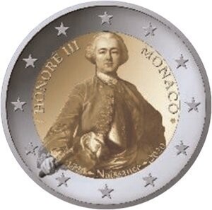 Monako 2 € 2020 Fürst Honoré