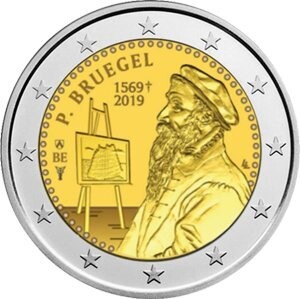 Belgien 2 € 2019 Pieter Bruegel Coincard Frankreich