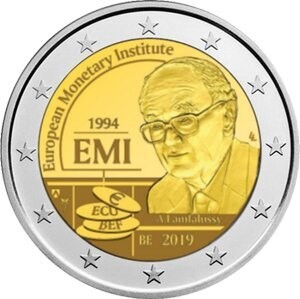 Belgien 2 € 2019 Europ. Währungsinstitut Pol. Platte Belgien 2 € 2019 Europ. Währungsinstitut Pol. Platte