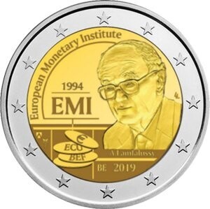 Belgien 2 € 2019 Europ. Währungsinstitut Pol. Platte