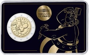 Frankreich 2 € 2019 Frankreich 2 € 2019 "Asterix" Coincard Motiv Obelix