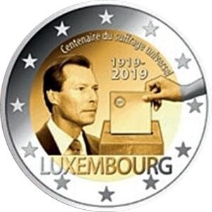 Luxemburg 2 € 2019 Wahlrecht