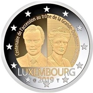 Luxemburg 2 € 2019 Thronbesteigung Charlotte