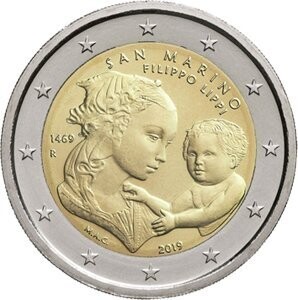San Marino 2 € 2019 Filippo Lippi