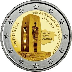 Andorra 2 € 2018 Verfassung