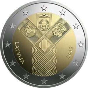 Lettland 2 € 2018 Baltische Gem.-Ausgabe Lettland 2 € 2018 Baltische Gem.-Ausgabe "Unabhängigkeit"