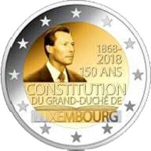 Luxemburg 2 € 2018 Luxemburg 2 € 2018 "Verfassung"