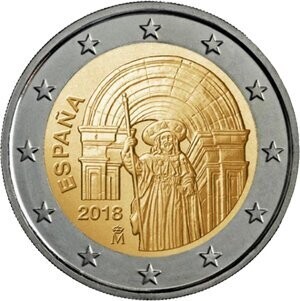 Spanien 2 € 2018 Spanien 2 € 2018 "Sant. de Compostela"