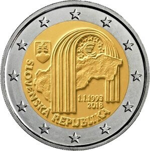 Slowakei 2 € 2018 25 Jahre Republik